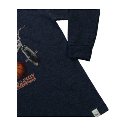 Camiseta Flamê Manga Longa Estampa Bike 11731 - Kaiani 