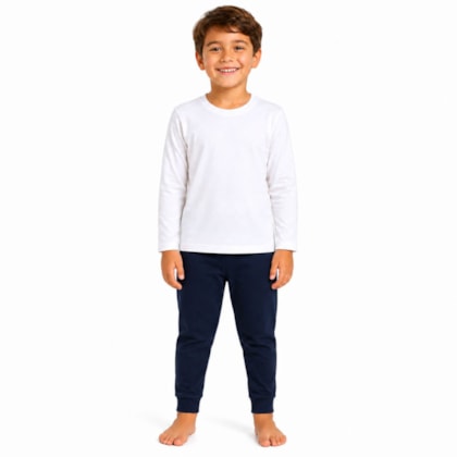Camiseta Flanelada Térmica Manga Longa Lisa 7321 - Bicho Bagunça