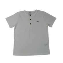 Camiseta Manga Curta Bordada e Botões Nikko - 00268 - Alakazoo