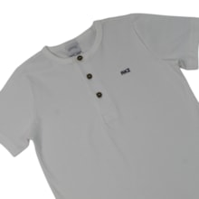 Camiseta Manga Curta Bordada e Botões Nikko - 00268 - Alakazoo
