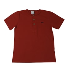 Camiseta Manga Curta Bordada e Botões Nikko - 00268 - Alakazoo