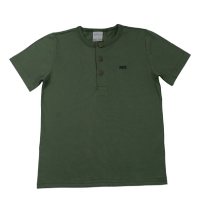 Camiseta Manga Curta Bordada e Botões Nikko - 00268 - Alakazoo