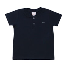 Camiseta Manga Curta com Botões Lisa 200017 - Kaiani  