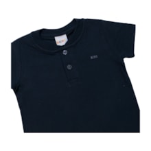 Camiseta Manga Curta com Botões Lisa 200017 - Kaiani  