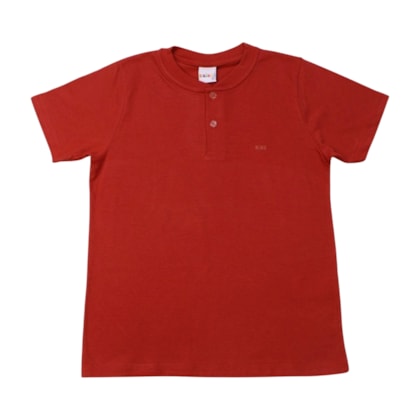 Camiseta Manga Curta com Botões Lisa 200017 - Kaiani 