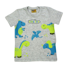 Camiseta Manga Curta Dinossauro 18200 - Rollu