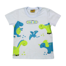Camiseta Manga Curta Dinossauro 18200 - Rollu