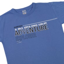 Camiseta Manga Curta Estampa Adventure 100 - Cleomara