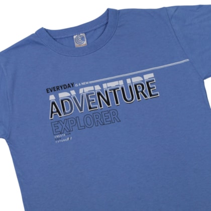 Camiseta Manga Curta Estampa Adventure 100 - Cleomara
