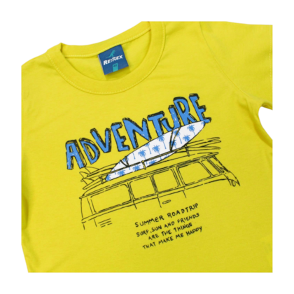 Camiseta Manga Curta Estampa Adventure 47017 - Rei Rex