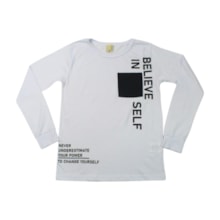 Camiseta Manga Curta Estampa Believe 15076 - Hrradinhos
