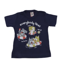 Camiseta Manga Curta Estampa Cachorros 92 - Cleomara