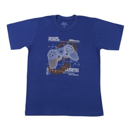 Camiseta Manga Curta Estampa Controle 45000 - Bicho Bagunça