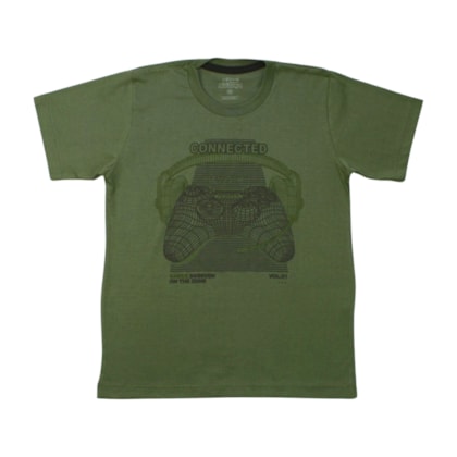 Camiseta Manga Curta Estampa Controle 6251 - Bicho Bagunça  