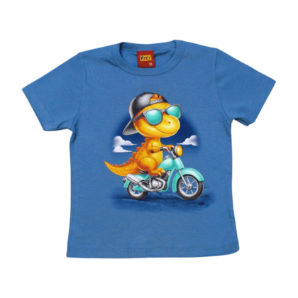 Camiseta Manga Curta Estampa Dino 1001052 - Kyly 