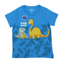 Camiseta Manga Curta Estampa Dino 2262 - Bicho Bagunça