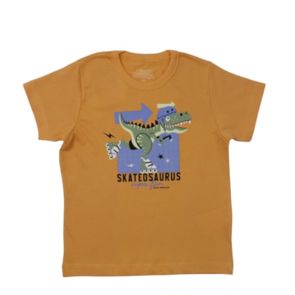Camiseta Manga Curta Estampa Dino 25003 - Bicho Bagunça