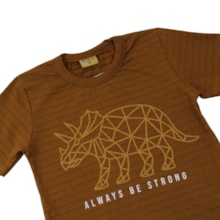 Camiseta Manga Curta Estampa Dino 27276 - Rollu
