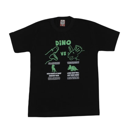 Camiseta Manga Curta Estampa Dino 96 - Cleomara