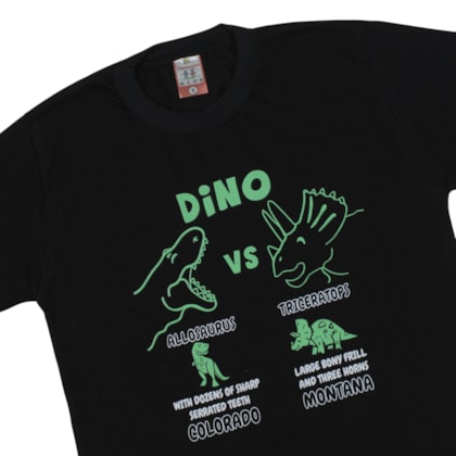 Camiseta Manga Curta Estampa Dino 96 - Cleomara