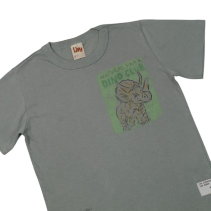 Camiseta Manga Curta Estampa Dino 9973 - Livy