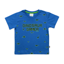 Camiseta Manga Curta Estampa Dinossauros 07896 - Solinho