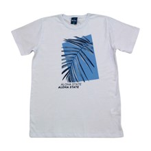 Camiseta Manga Curta Estampa Folha 51789 - Rei Rex