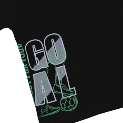 Camiseta Manga Curta Estampa Goal 100 - Cleomara