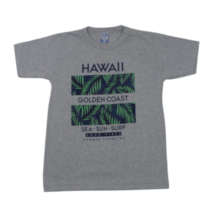 Camiseta Manga Curta Estampa Hawaii 100 - Cleomara