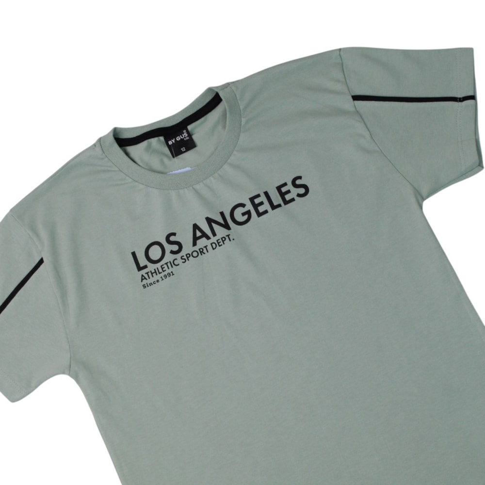 Camiseta Manga Curta  Estampa Los Angeles 8628 - By Gus