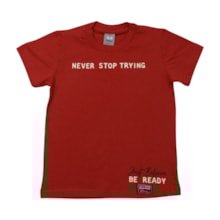 Camiseta Manga Curta Estampa Never 25401 - Two Colors  