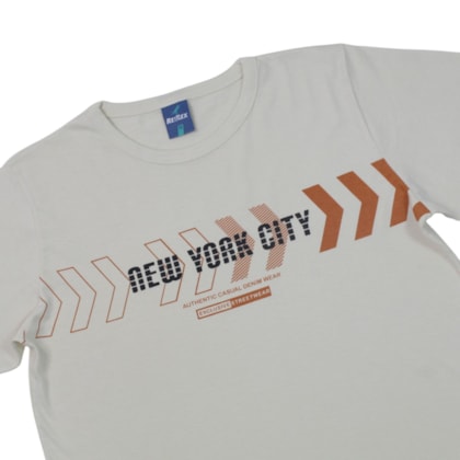 Camiseta Manga Curta Estampa Nova York 47146 - Rei Rex
