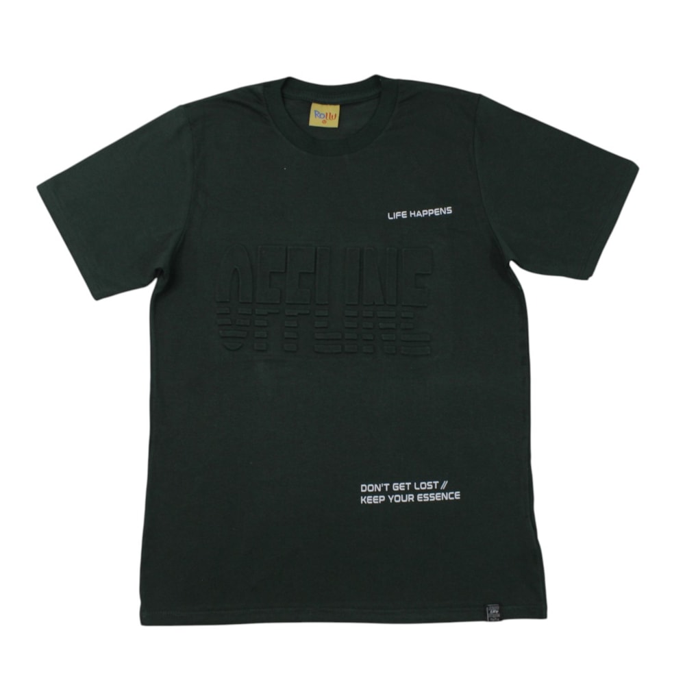 Camiseta Manga Curta Estampa Off 27280 - Rollu