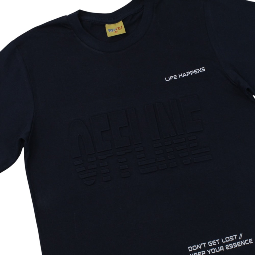 Camiseta Manga Curta Estampa Off 27280 - Rollu