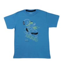Camiseta Manga Curta Estampa Patins 35003 - Bicho Bagunça