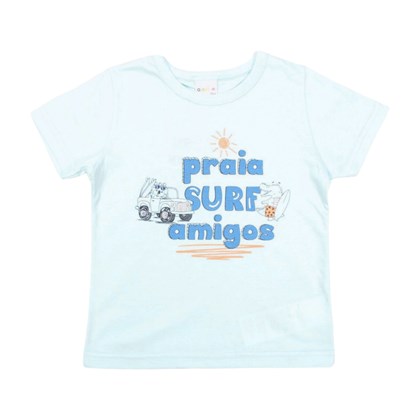 Camiseta Manga Curta Estampa Praia 60230 - Alenice