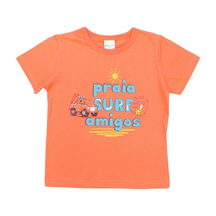 Camiseta Manga Curta Estampa Praia 60230 - Alenice