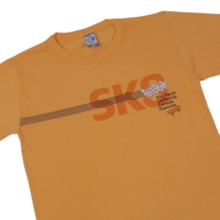 Camiseta Manga Curta Estampa Sk8 100 - Cleomara