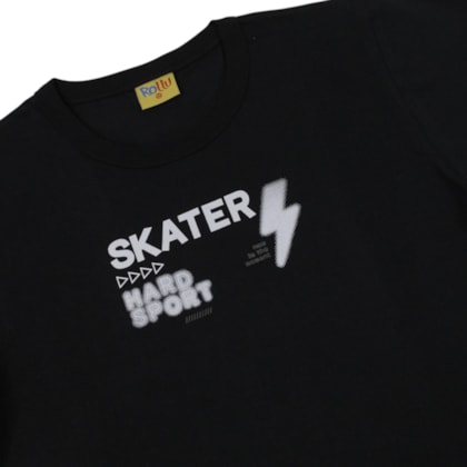 Camiseta Manga Curta Estampa Skater 27321 - Rollu