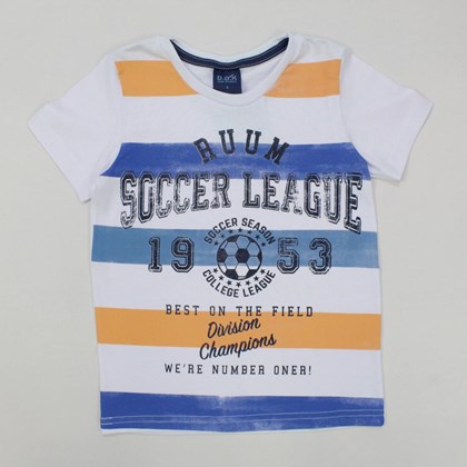 Camiseta Manga Curta Estampa Soccer League 1534520 - Duduka