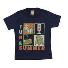 Camiseta Manga Curta Estampa Summer 92 - Cleomara