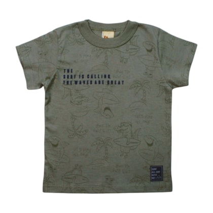 Camiseta Manga Curta Estampa Surf 9317 - Livy