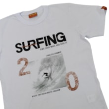 Camiseta Manga Curta Estampa Surfing 33624 - Rei Rex