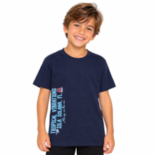 Camiseta Manga Curta Estampa Tropical  96 - Cleomara