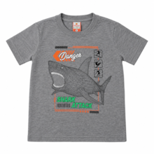 Camiseta Manga Curta Estampa Tubarão 96 - Cleomara