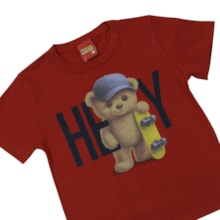 Camiseta Manga Curta Estampa Urso Skate 1001859 - Kyly