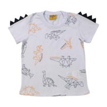 Camiseta Manga Curta Estampada Dinos 24239 - Rollu