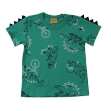 Camiseta Manga Curta Estampada Dinossauros 27239 - Rollu