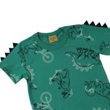 Camiseta Manga Curta Estampada Dinossauros 27239 - Rollu