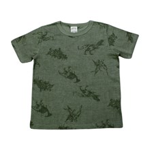 Camiseta Manga Curta Estampada Dinossauros 39739 - Alakazoo